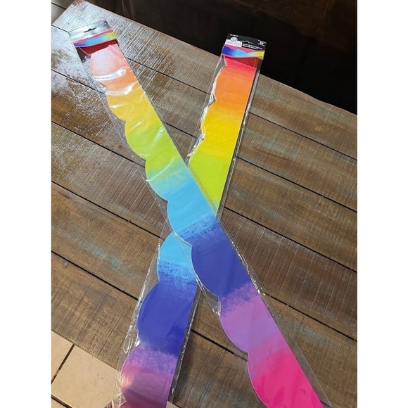 Carson Dellosa Education Other - Carson Dellosa Schoolgirl Style Light Beam Moments Rainbow Scalloped Borders 2pk